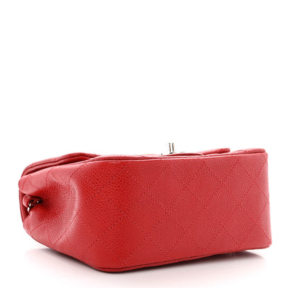 Chanel Caviar Quilted Mini Square Flap Red 4 of 11