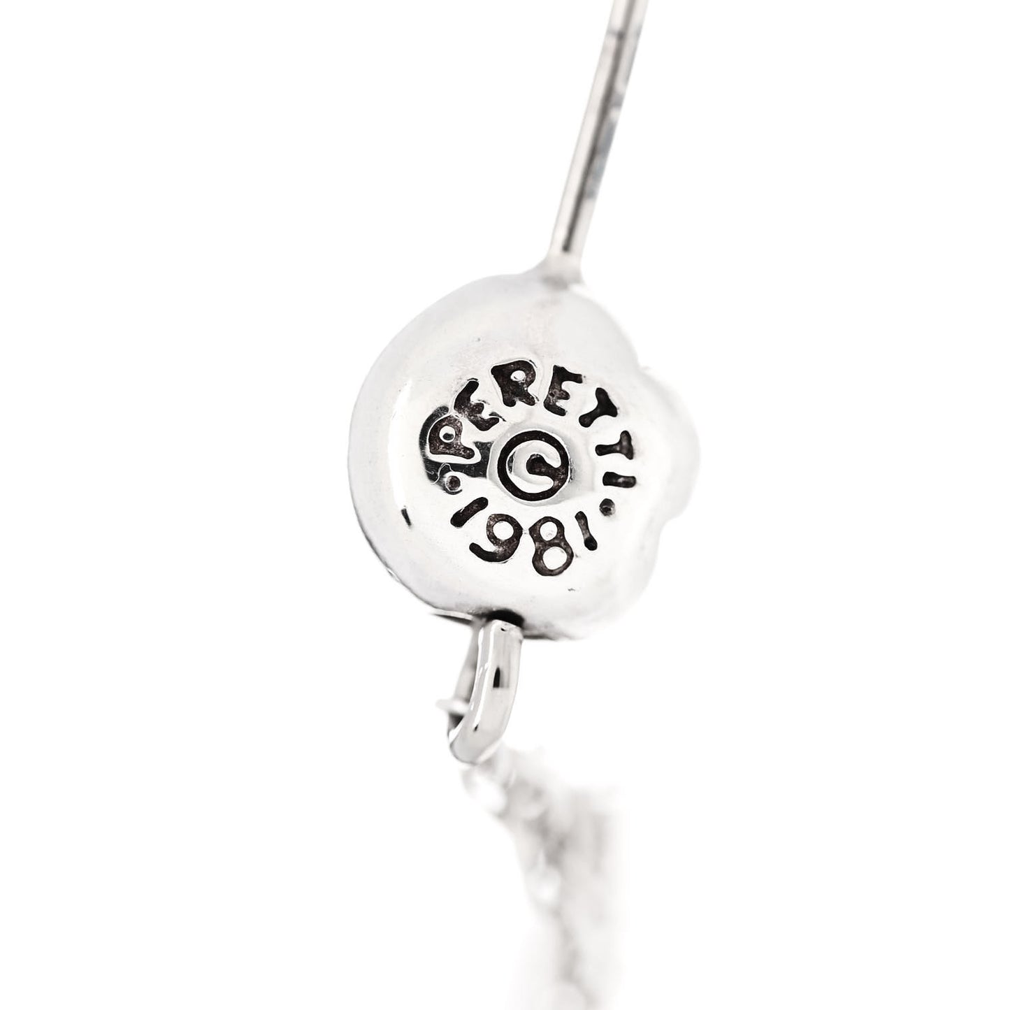 Sterling Silver Elsa Peretti Mesh Earrings