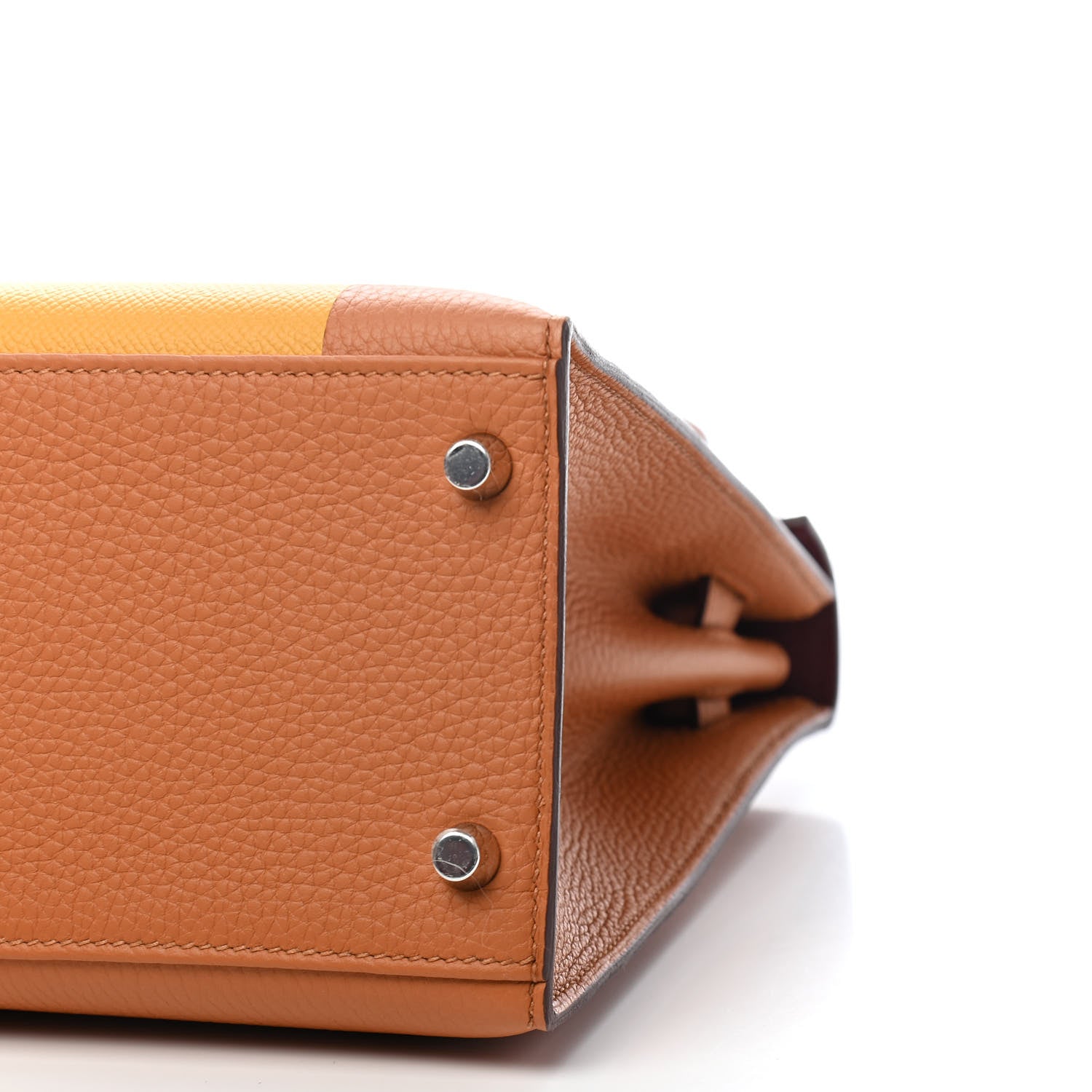 Hermes Taurillon Clemence Epsom Tadelakt Kellygraphie Lettre S Kelly Sellier 28 Toffee Ambre Fauve 21 of 23