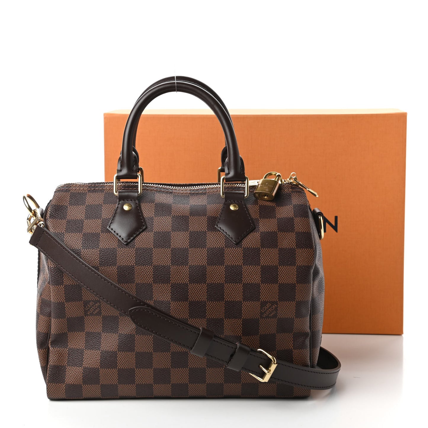 Damier Ebene Speedy Bandouliere 25