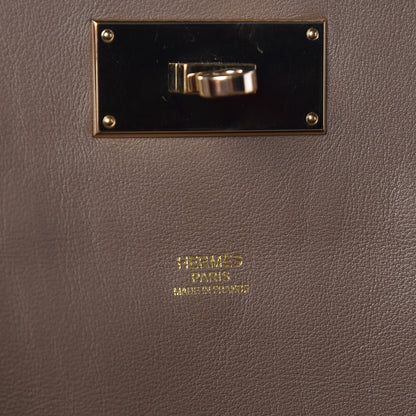 Hermes Veau Grizzly Swift Toolbox 26 Gris Caillou Etoupe 7 of 12
