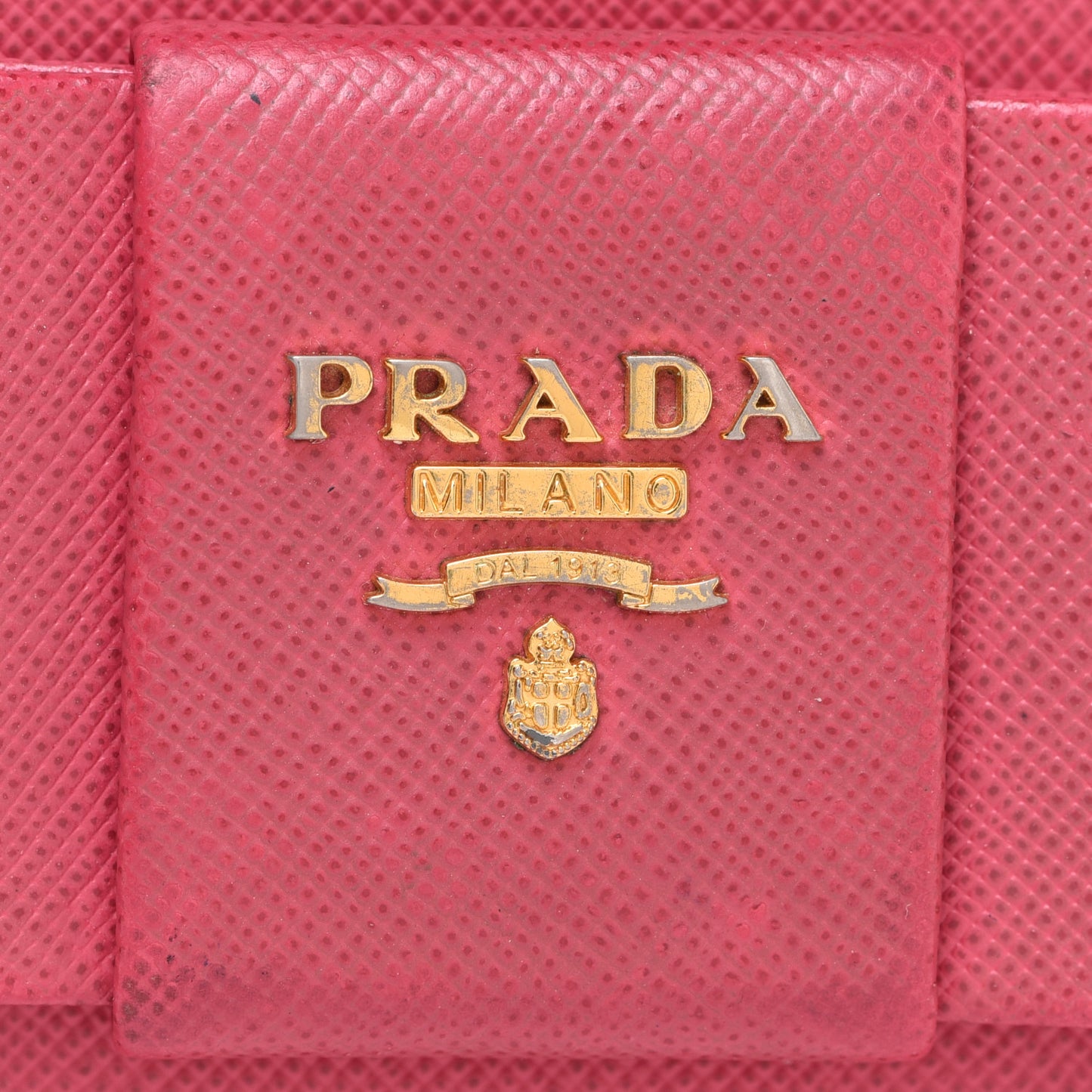Saffiano Fiocco Bow Flap Wallet Peonia