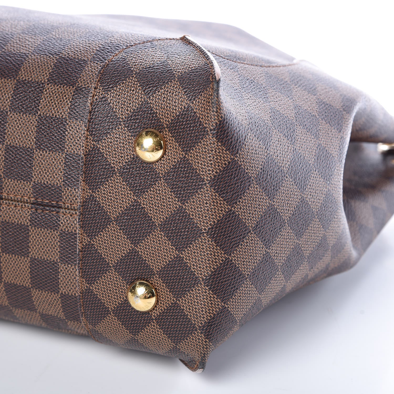 Louis Vuitton Damier Ebene Caissa Hobo Rose Ballerine 6 of 16