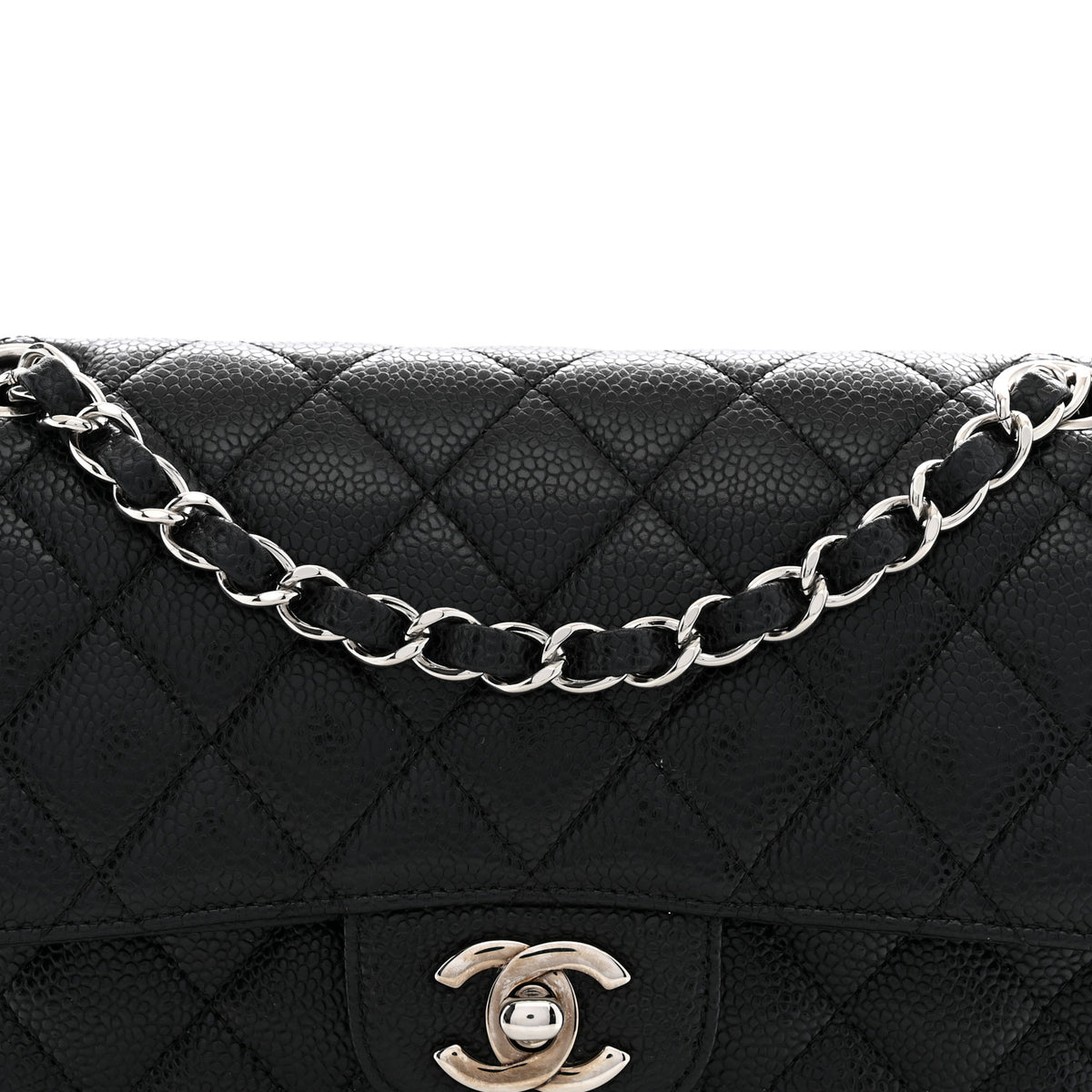 Chanel Caviar Quilted Small Double Flap Black 8 of 11