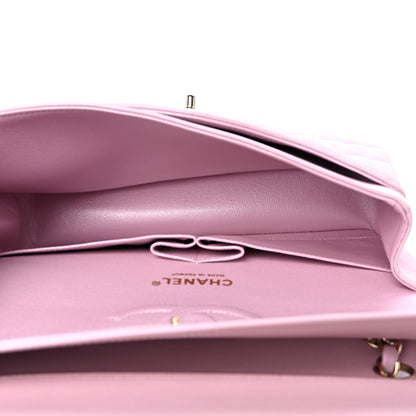 Chanel Iridescent Calfskin Quilted Medium Double Flap Light Pink 4 of 8