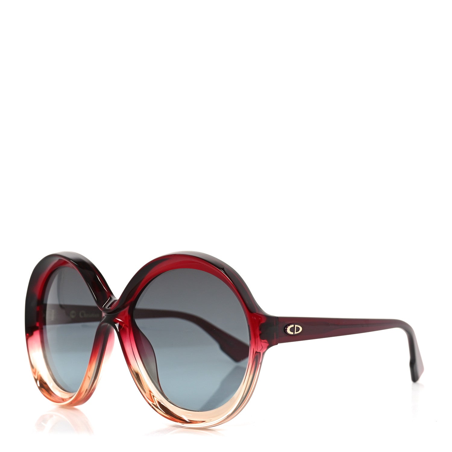 Christian Dior Acetate Bianca Sunglasses Burgundy Pink 1 of 8