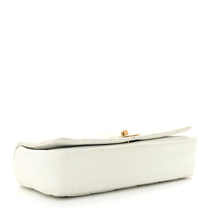 Chanel Aged Calfskin Quilted Medium Pondichery Flap White 4 of 12