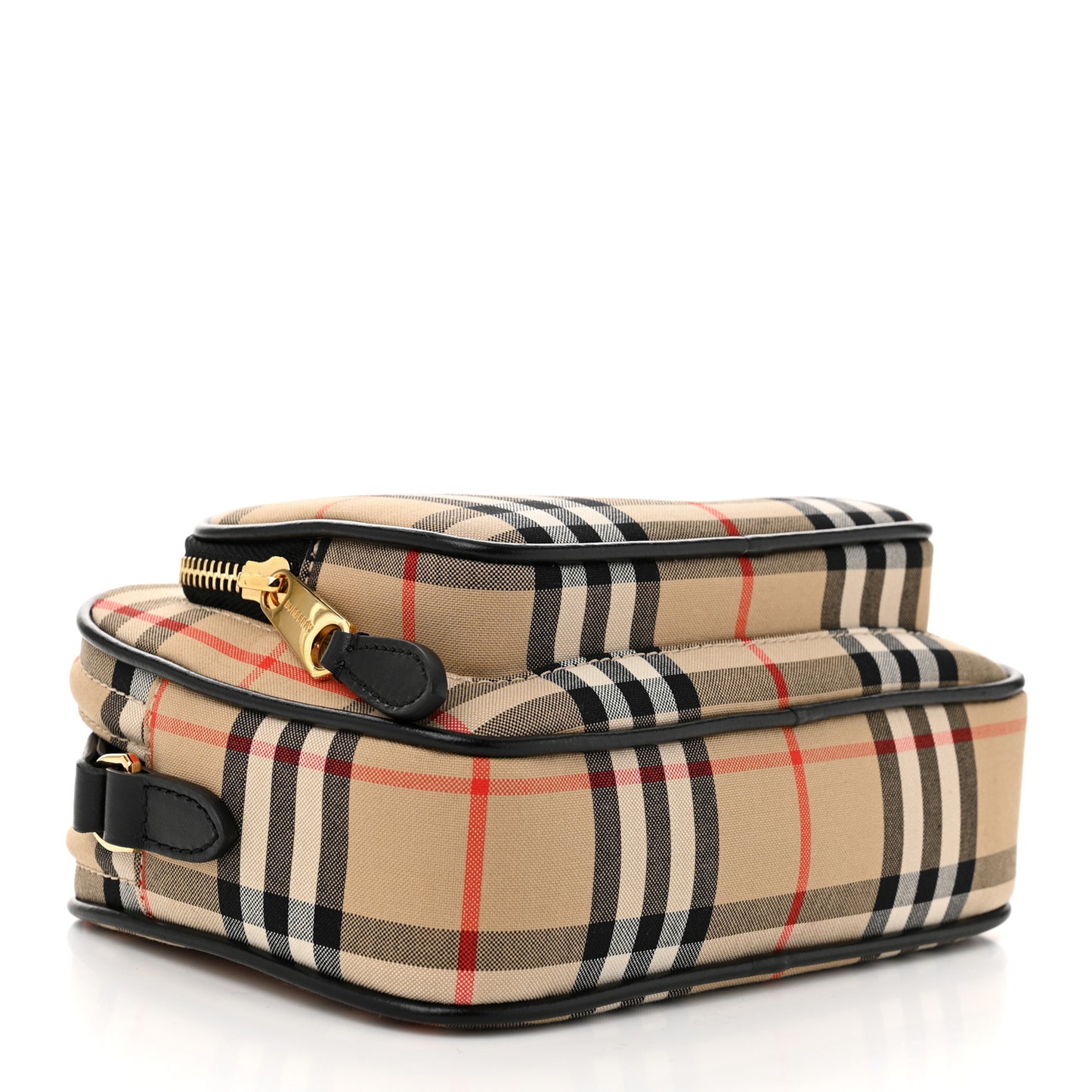 Calfskin Vintage Check Camera Bag Archive Beige
