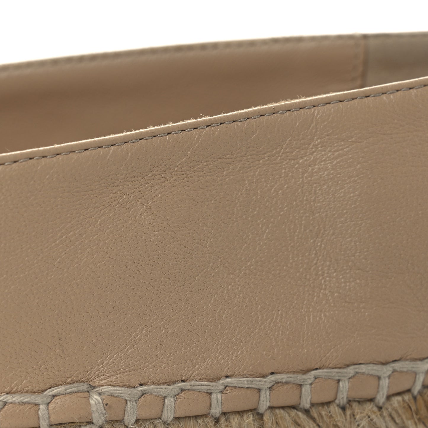 Lambskin CC Espadrilles 39 Beige Black