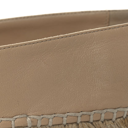 Chanel Lambskin CC Espadrilles 39 Beige Black 14 of 15