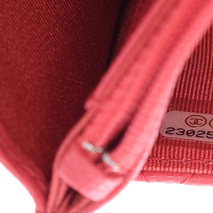 Chanel Caviar Quilted Wallet On Chain WOC Dark Pink 8 of 9