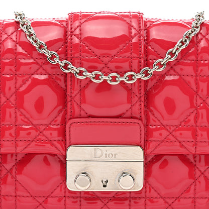 Christian Dior Patent Cannage Miss Dior Promenade Pouch Fuchsia 5 of 11