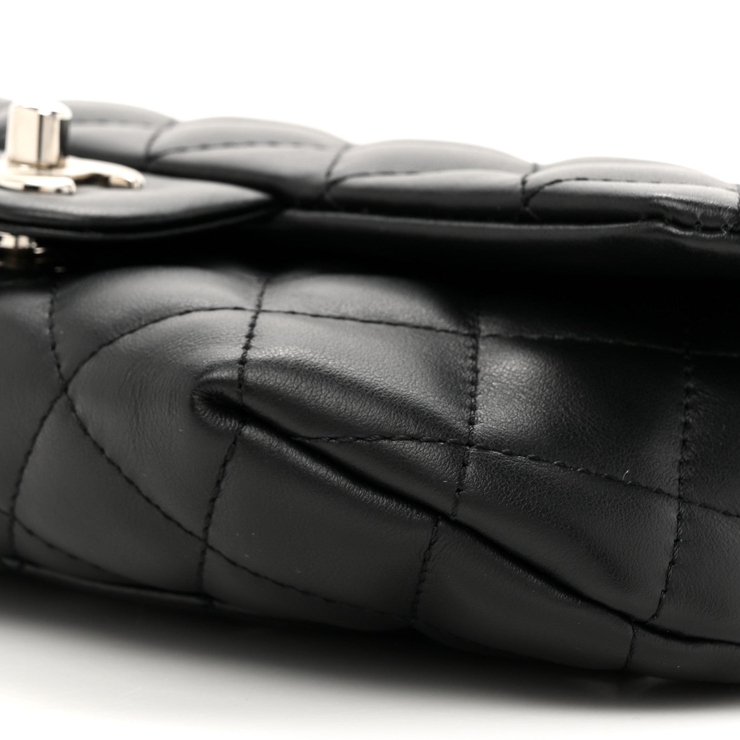 Chanel Calfskin Quilted CC Uniform Flap Belt Bag Black 9 of 10