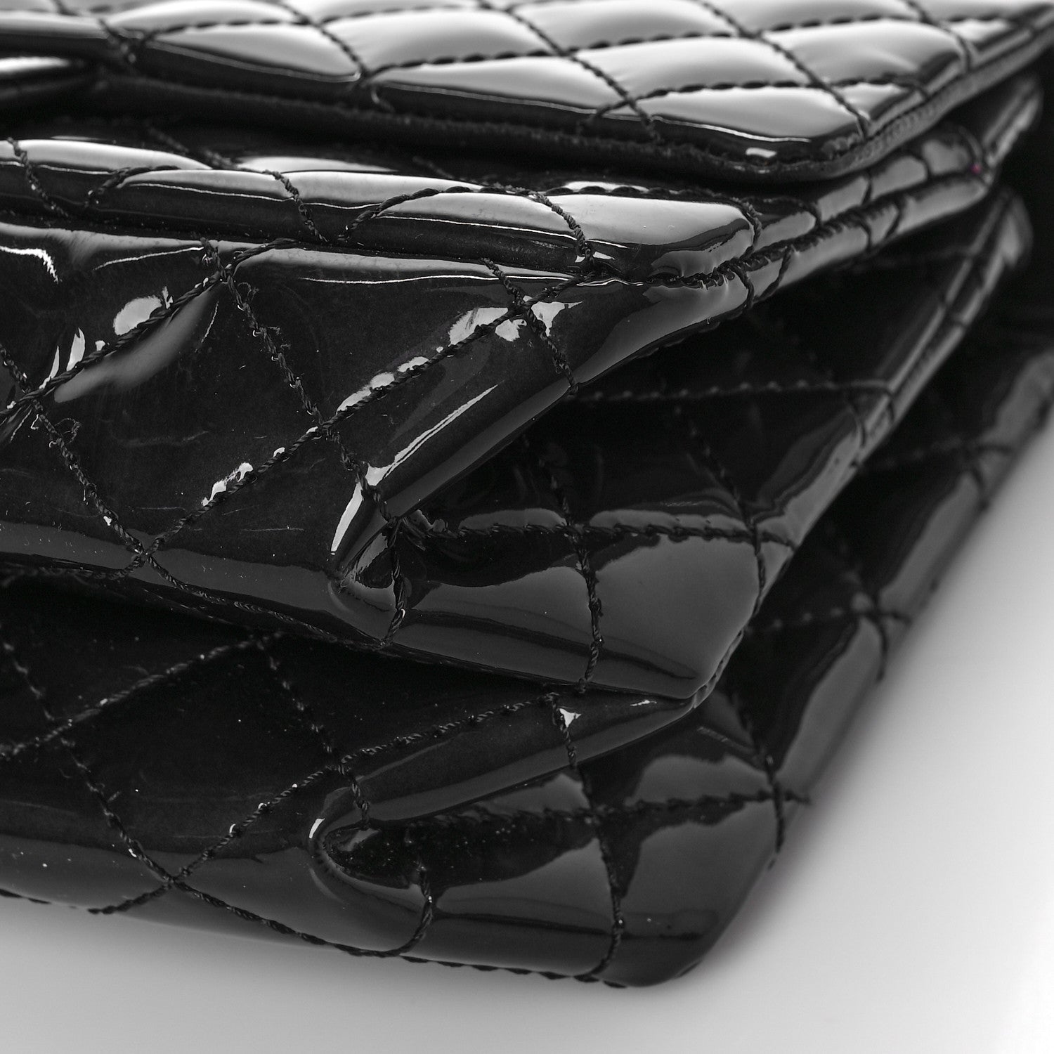 Chanel Patent Quilted Accordion Reissue 2.55 Flap Navy 9 of 9