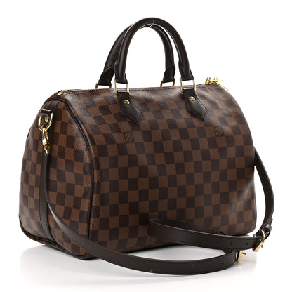 Louis Vuitton Damier Ebene Speedy Bandouliere 30 3 of 9