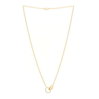 Cartier 18K Yellow Gold Interlocking LOVE Necklace 3 of 6