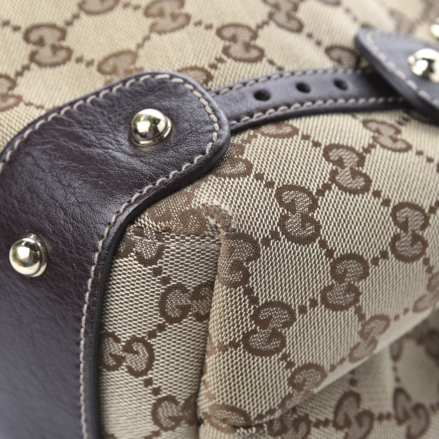 Monogram Small Pelham Shoulder Bag Dark Brown