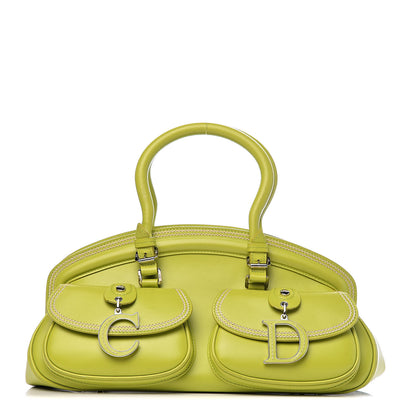 Christian Dior Calfskin Medium Detective Satchel Green 1 of 13