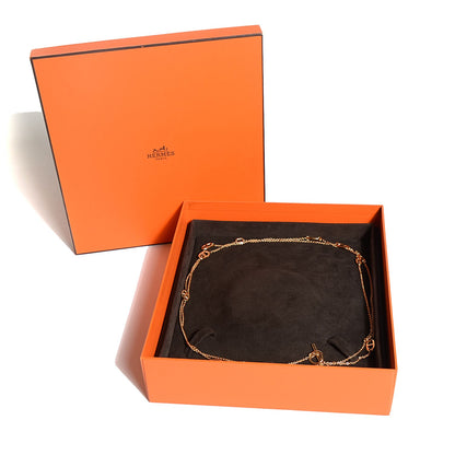 Hermes 18K Rose Gold PM Farandole Necklace 120 6 of 6