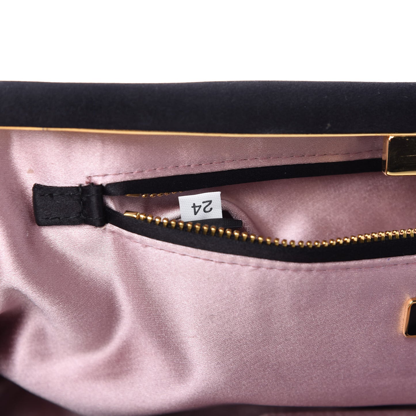 Satin Pochette Clutch Black
