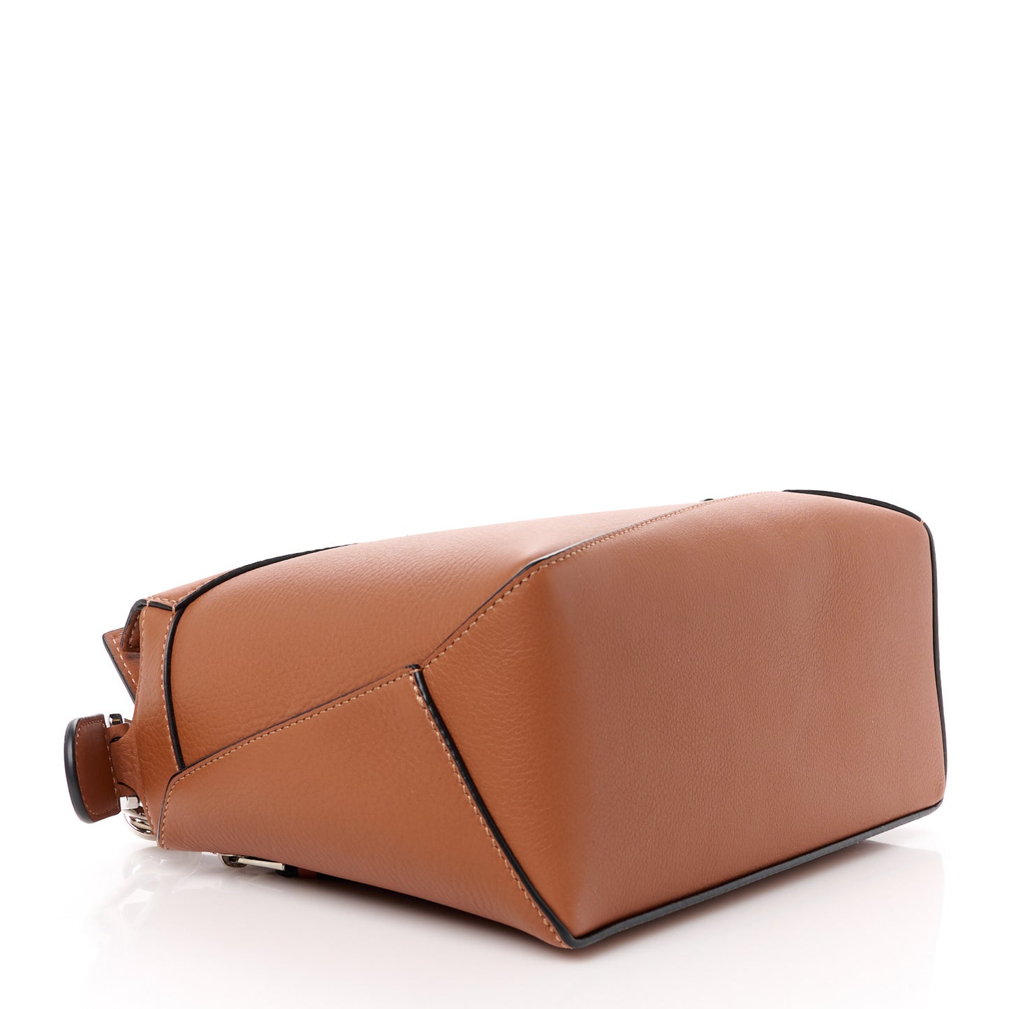 Calfskin Small Puzzle Edge Bag Tan