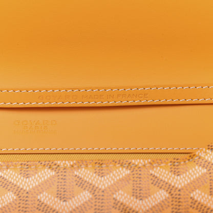 Goyard Goyardine Monte Carlo Bois Clutch With Strap Yellow 9 of 11
