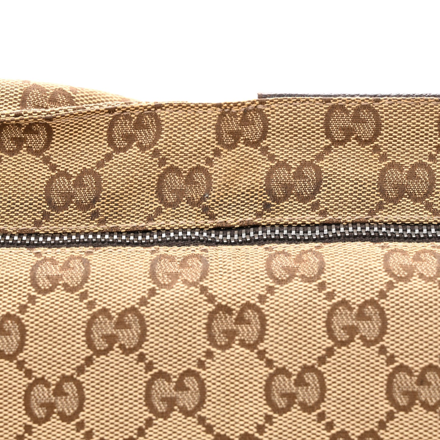 Monogram Web Belt Bag Dark Brown