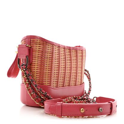 Chanel Rattan Calfskin Small Gabrielle Hobo Beige Pink 3 of 10