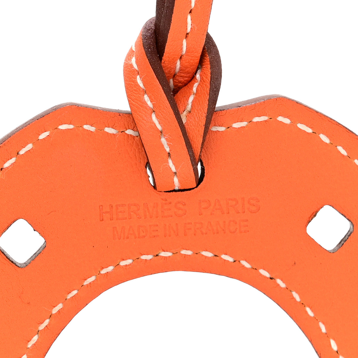 Hermes Swift Paddock Horseshoe Bag Charm Orange 3 of 3