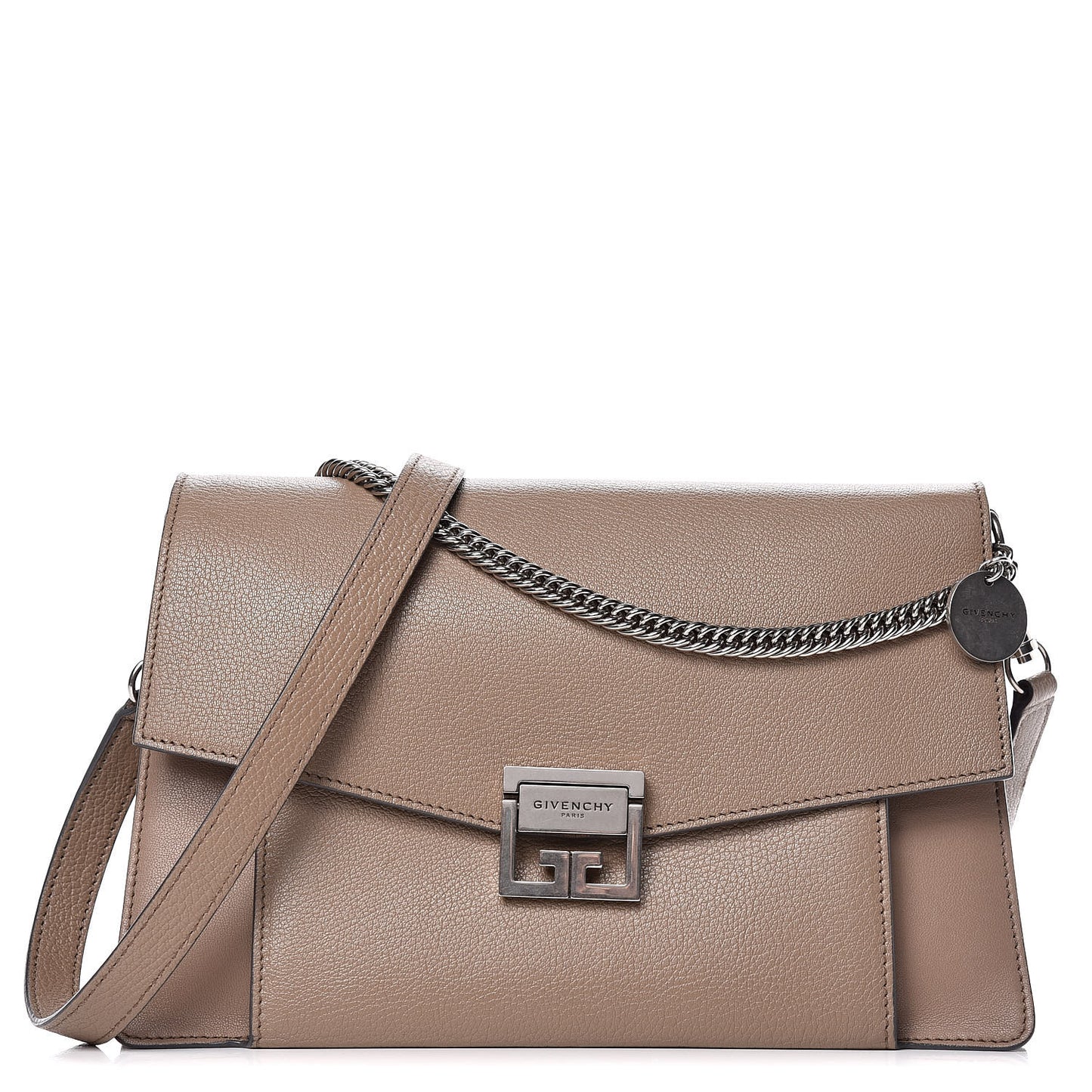 Sugar Goatskin Medium GV3 Shoulder Bag Linen