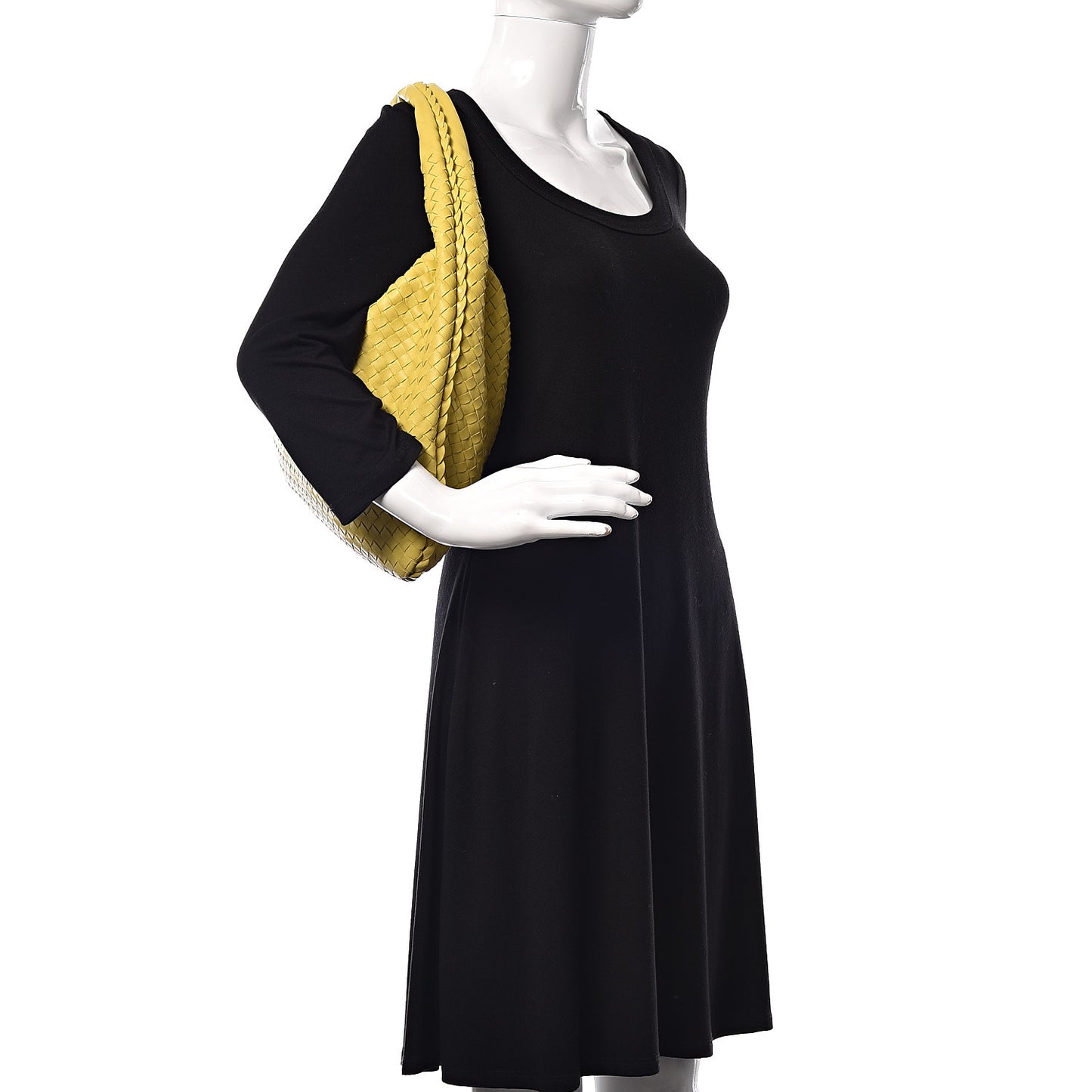 Nappa Intrecciato Large Veneta Hobo Yellow