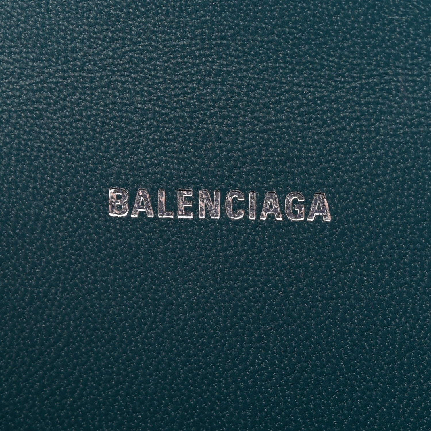 Balenciaga Shiny Calfskin Crocodile Embossed Hourglass Top Handle Bag XS Denim Blue 6 of 11