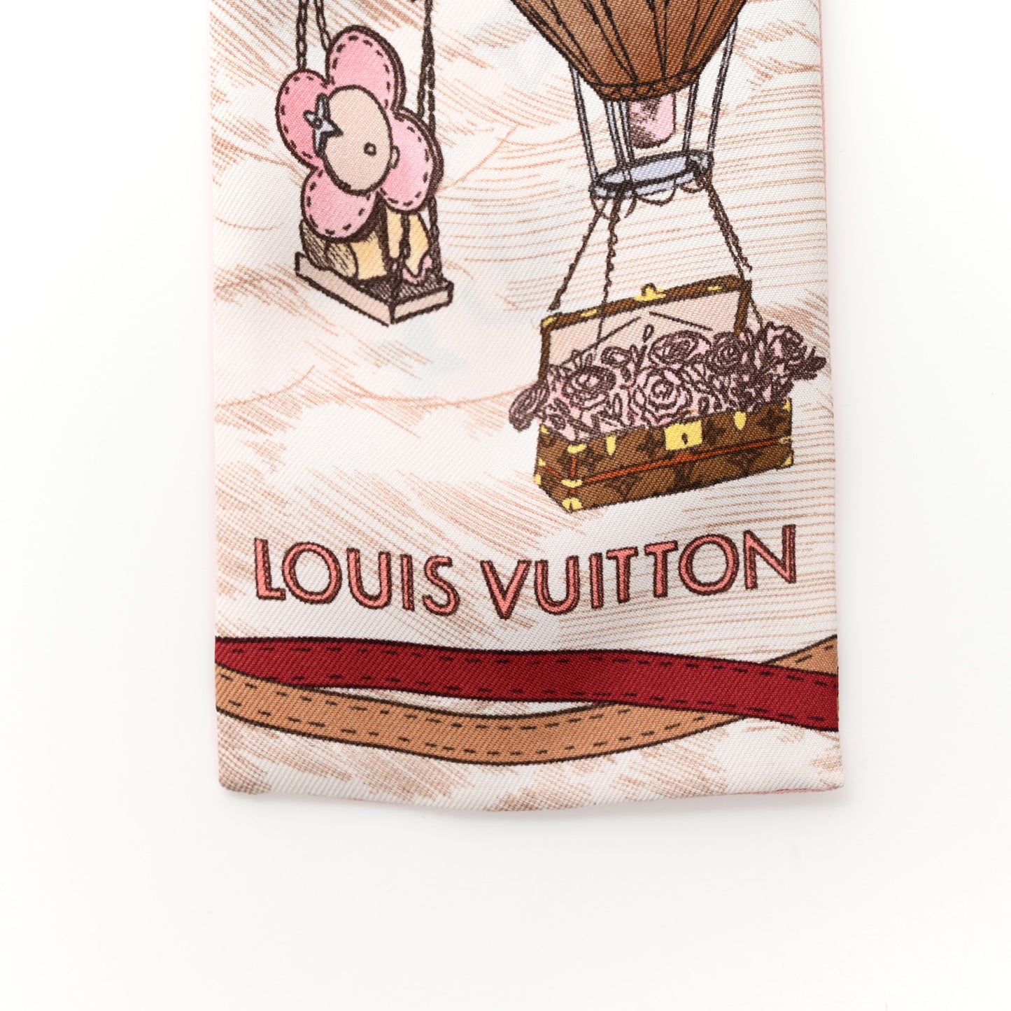 Silk Monogram Up And Away Bandeau Light Pink