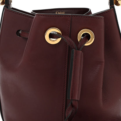 Chloe Calfskin Gala Small Bucket Bag Burgundy 8 of 10