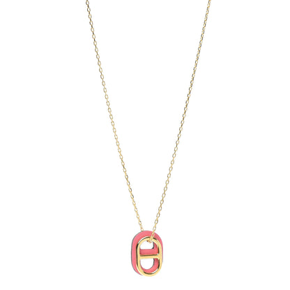 Hermes Swift O'Maillon Pendant Necklace Rose Azalee 1 of 4