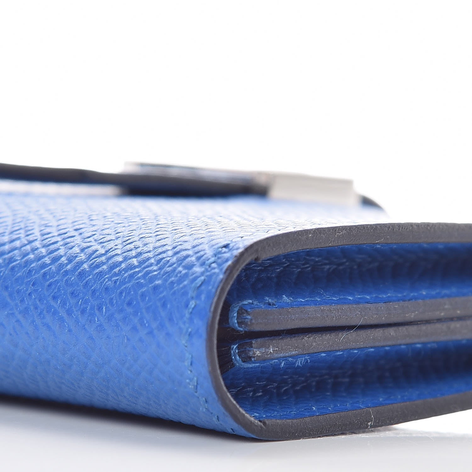 Hermes Epsom Bearn Card Holder Wallet Bleu Zellige 6 of 10