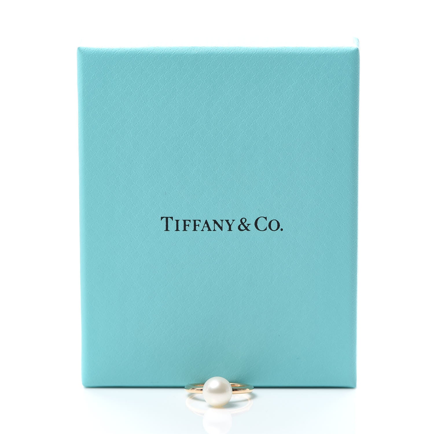 Tiffany 18K Rose Gold Pearl 8mm HardWear Ball Ring 48 4.5 6 of 6