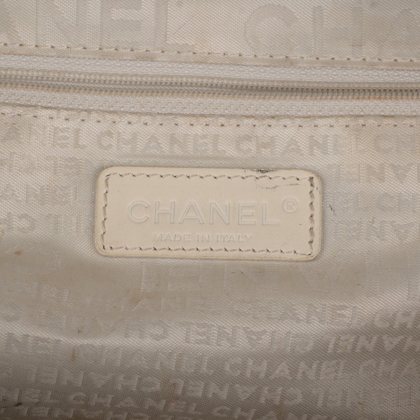 Caviar Square Stitched Tote Beige