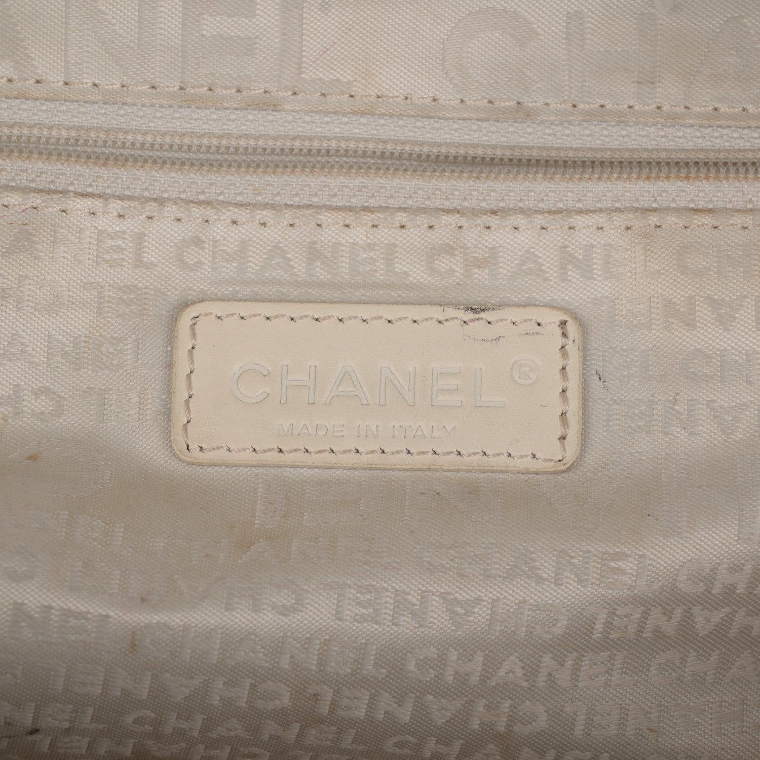 Chanel Caviar Square Stitched Tote Beige 6 of 9