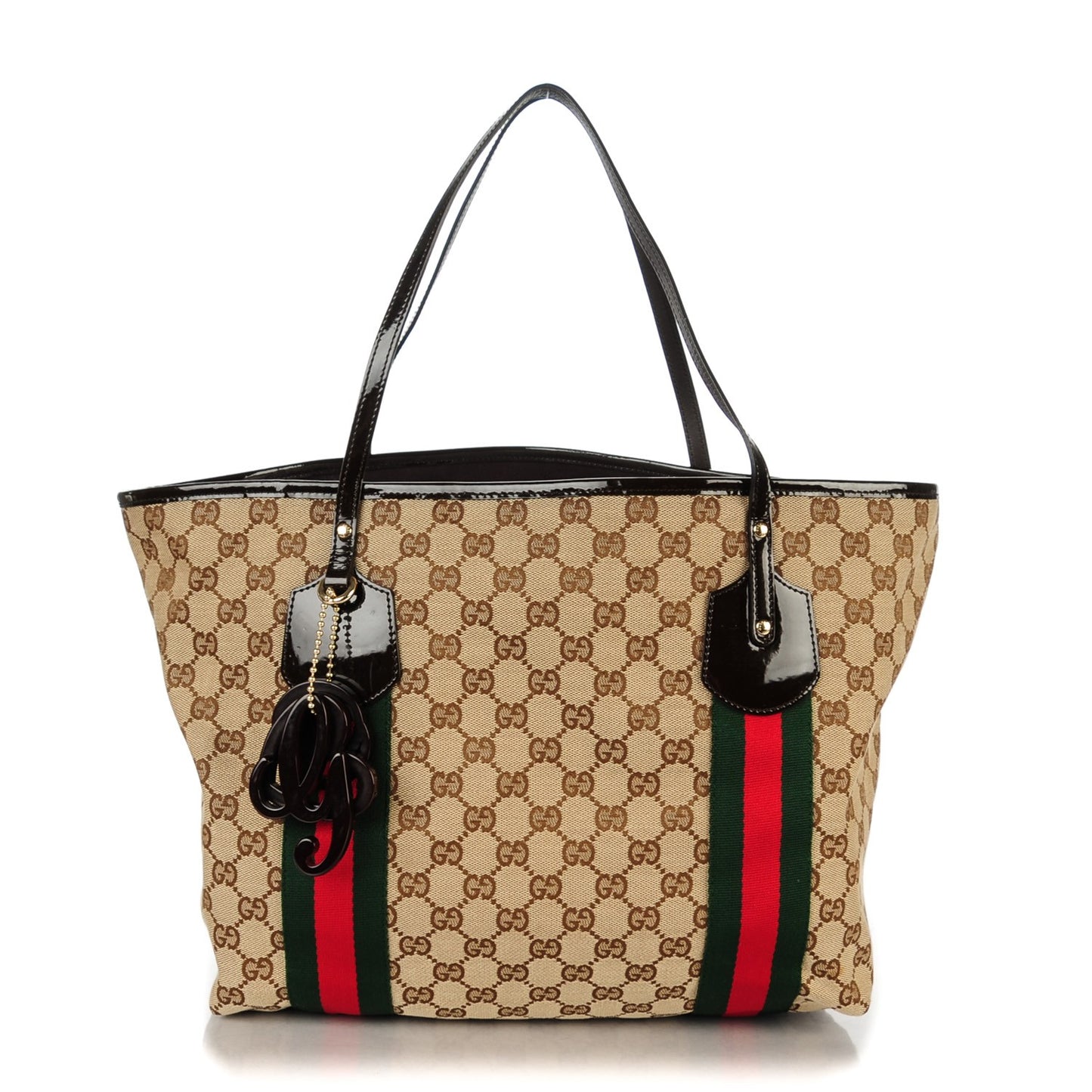 Monogram Web Large Jolie Tote Brown