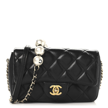 Chanel Lambskin Quilted Mini My Precious Flap Black 1 of 10