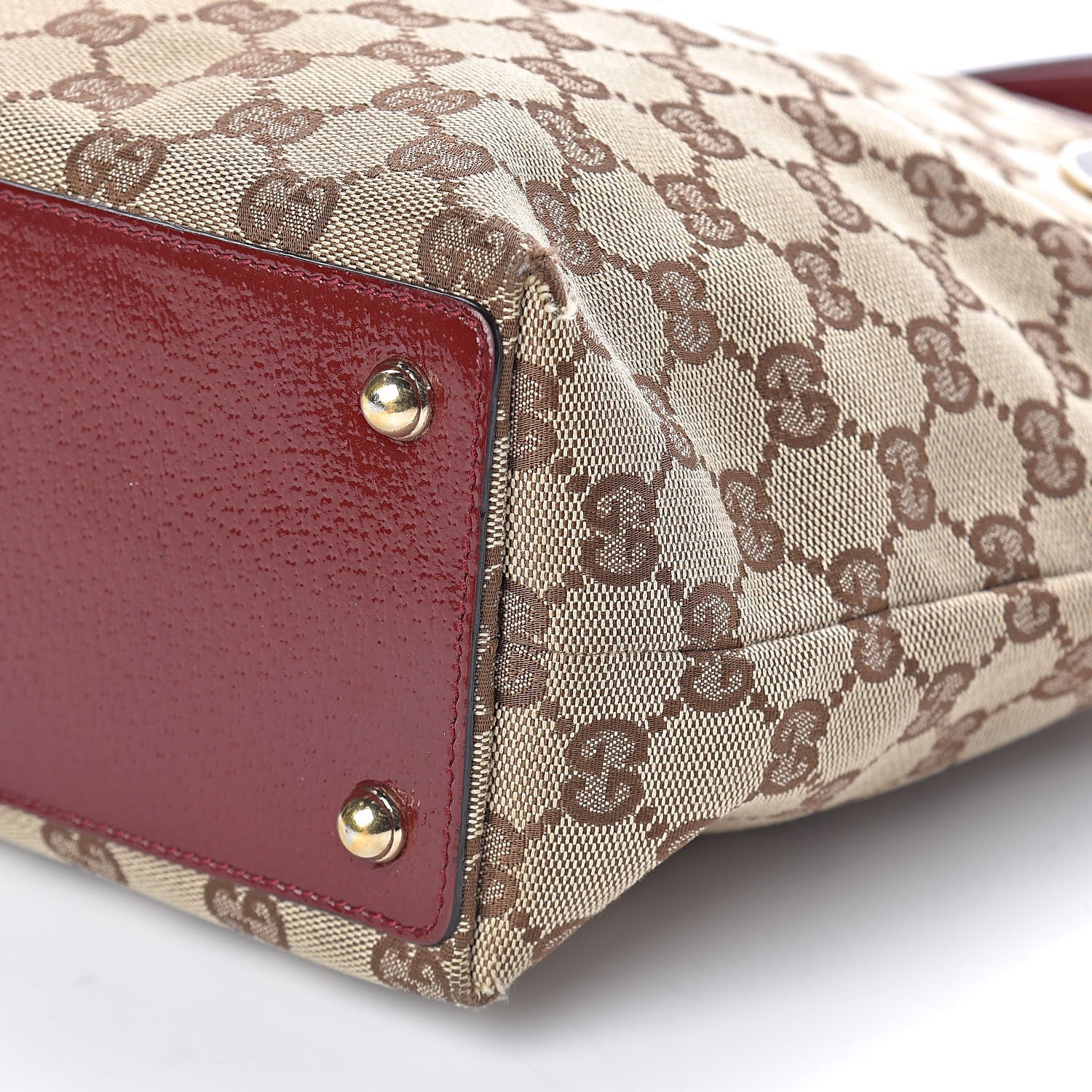 Gucci Monogram Small Eclipse Tote Red 9 of 10