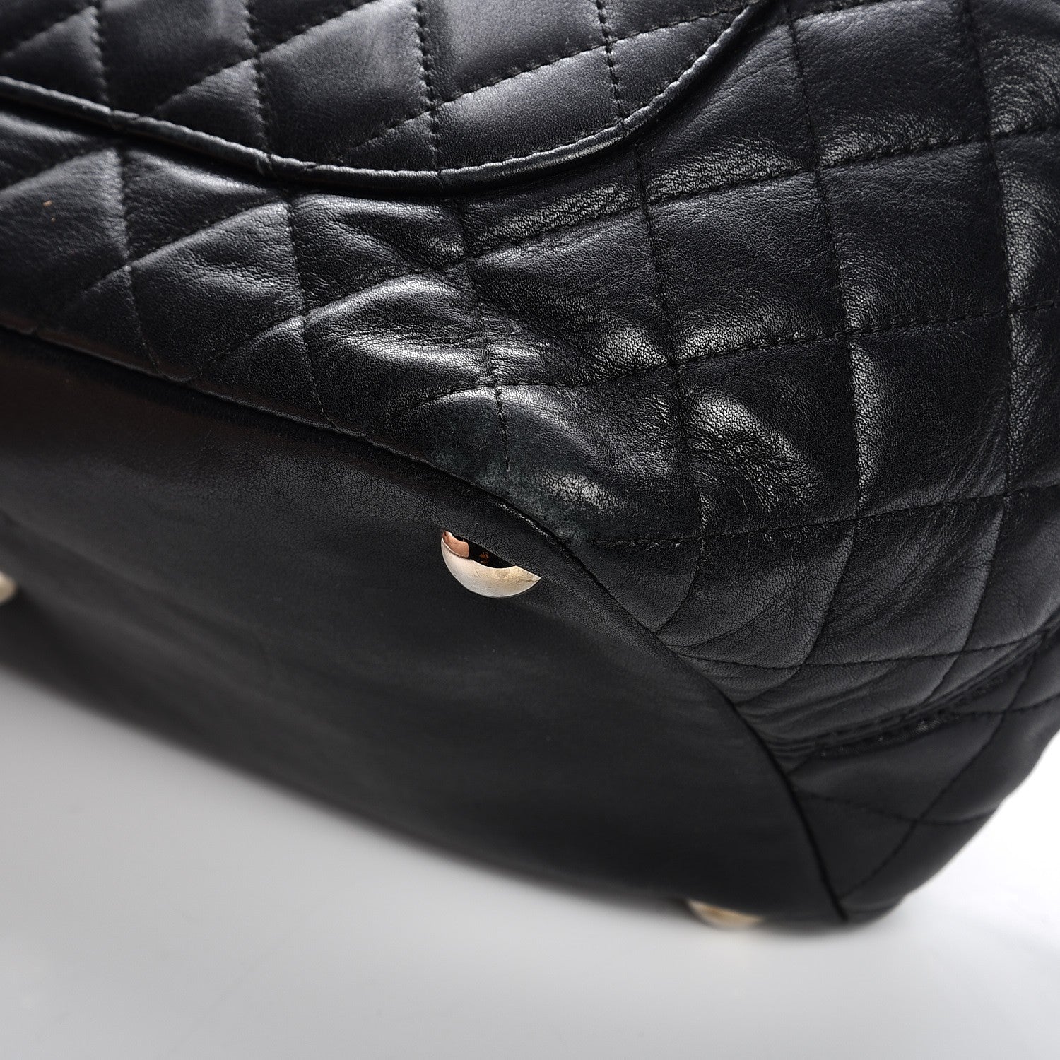 Chanel Calfskin Quilted Large Cambon Tote Black White 15 of 20