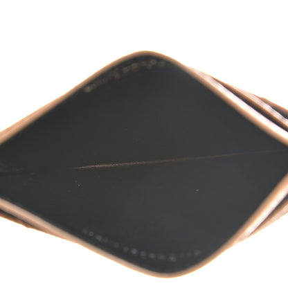 Saint Laurent Grain De Poudre Matelasse Chevron Monogram Credit Card Case Cork 5 of 9