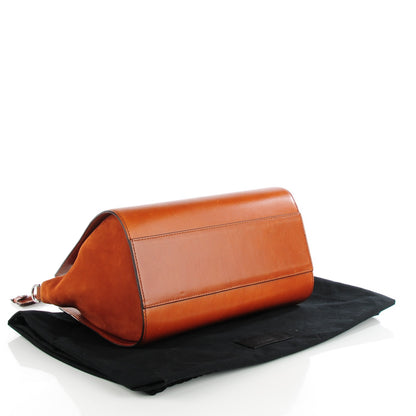 Alexander Wang Shiny Calfskin Pelican Satchel Amaretto Rhodium Hardware 4 of 7