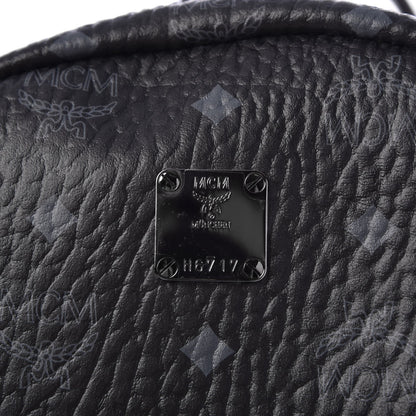 MCM Visetos Medium Side Studs Stark Backpack Black 8 of 10