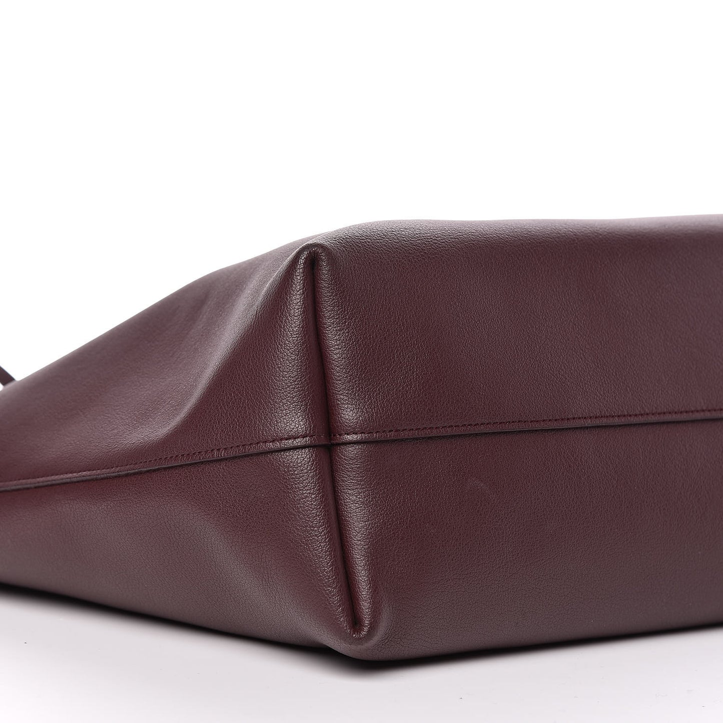 Calfskin Large Shopping Tote Bordeaux