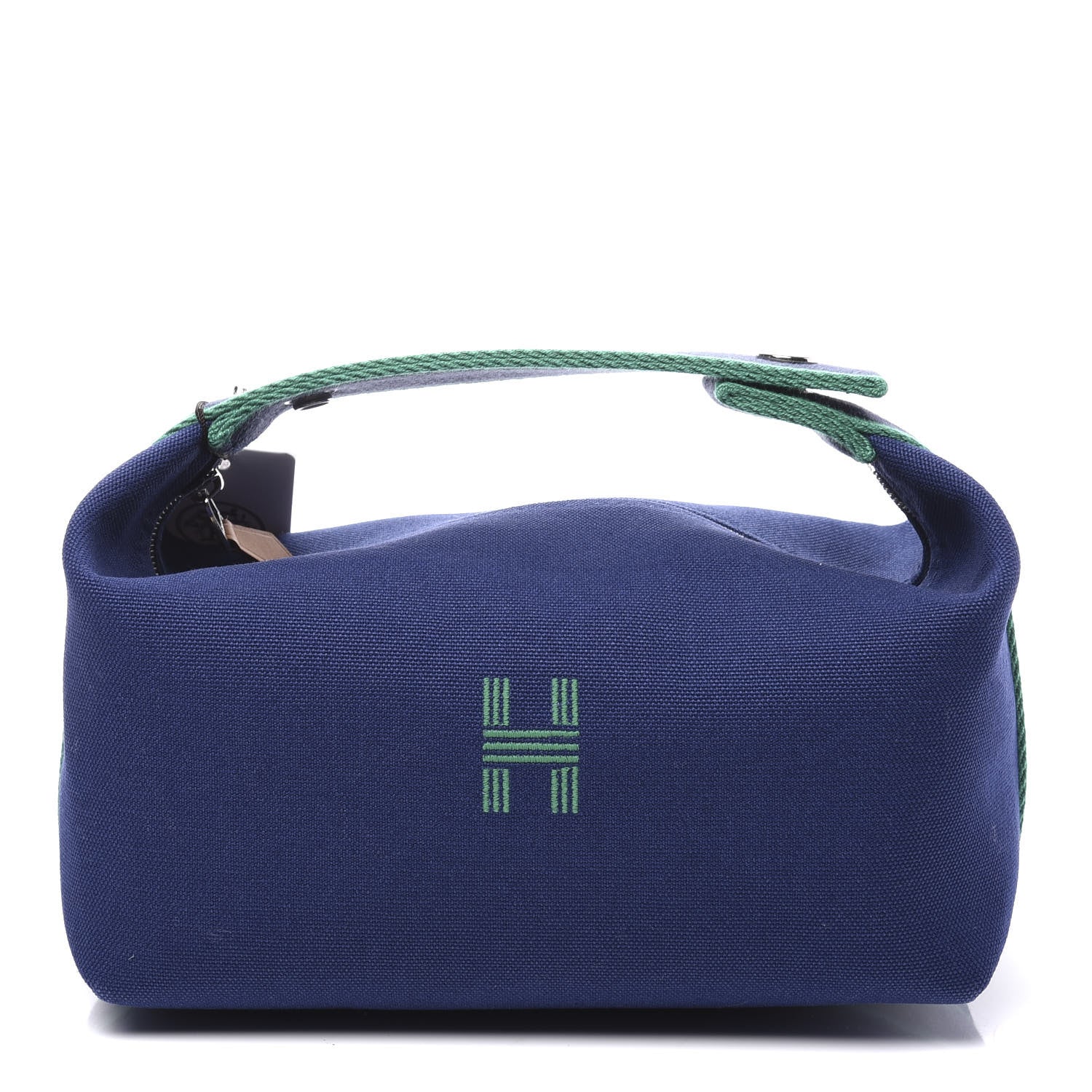 Hermes Canvas Small Bride-A-Brac Pouch Marine 1 of 8
