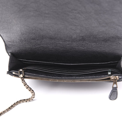 Balenciaga Agneau Giant 12 Brass Wallet On Chain Black 4 of 9