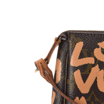 Louis Vuitton Monogram Graffiti Pochette Accessories Peach 9 of 16